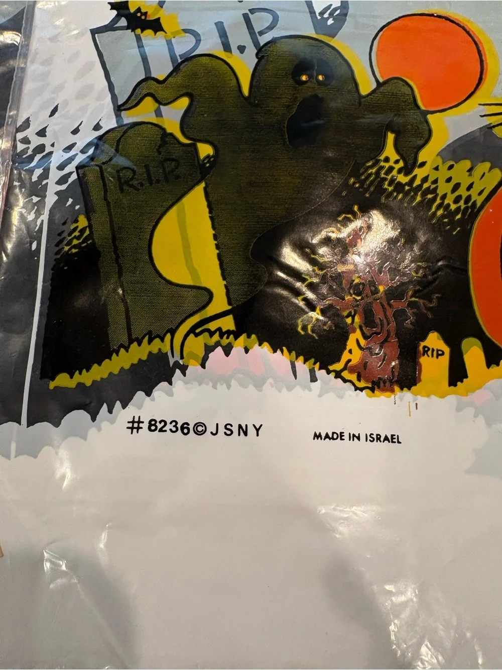 Set of 3 Vintage Halloween Plastic Table Cloths 52 x 70 New Old Stock 90’s